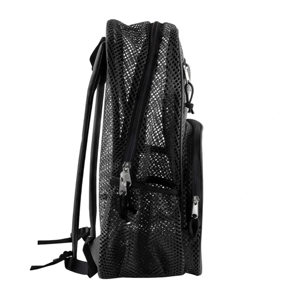 Summit Ridge Black Mesh Reflective Backpack NWT
